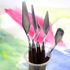 5pcs/Set Of Steel Spatula Palette Knife