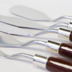 5pcs/Set Of Steel Spatula Palette Knife