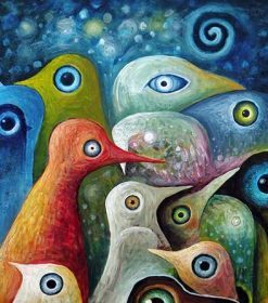 Abstract Birds Paint By Numbers