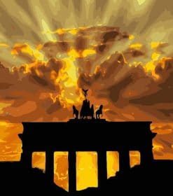 Abstract Brandenburg Gate Paint By Numbers