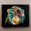 Abstract Chimp Paint by numbers