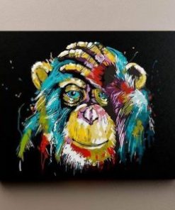 Abstract Chimp Paint by numbers