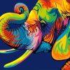 Abstract Elephant Paint by numbers