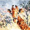 Abstract Giraffe Paint by numbers