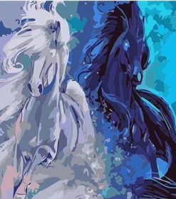 Abstract Horses Paint By Numbers