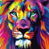 Abstract Lion Paint by numbers