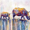 Abstract Rhino Paint by numbers