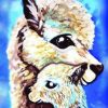 Alpaca And Baby Paint by numbers