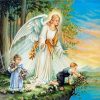 Angel with Children Paint by numbers