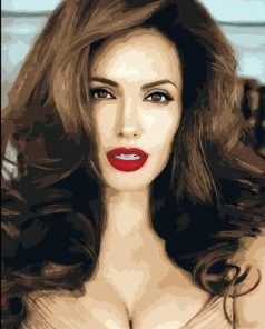 Angelina Jolie Paint by numbers