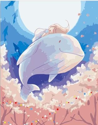 Anime Whale Paint by numbers