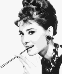 Audrey Hepburn Actress Paint By Numbers
