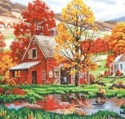 Autumn Farmhouse Paint by numbers