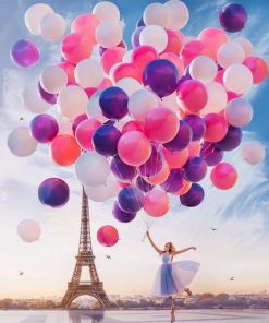 Balloons Paris Paint By Numbers