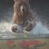 Bear Catching Fish Paint By Numbers