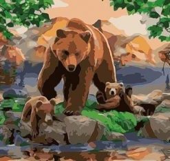 Bear Family Paint By Numbers