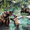 Bear With Babies Paint By Numbers