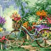 Bicycle Flowers Paint By Numbers