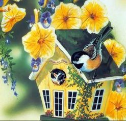 Bird Houses Paint By Numbers