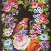 Bird and Ornate Flowers Paint By Numbers