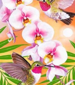Birds in Flowers Paint By Numbers