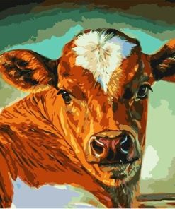 Blonde Cow Paint By Numbers