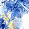 Blue Abstract Scenery Paint By Numbers