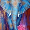 Blue Elephant Paint By Numbers