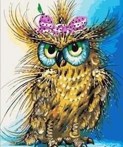 Bow Owl Paint By Numbers