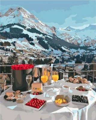 Breakfast in Mountains Paint By Numbers