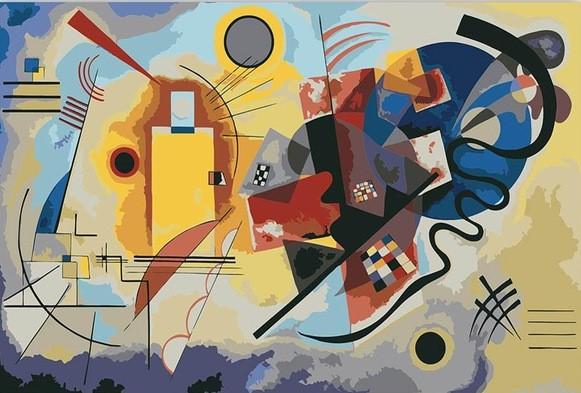Wassily Kandinsky Yellow Red Blue Abstract Painting by numbers