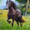 Brown Horse in Forest Paint By Numbers