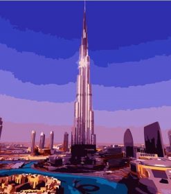 Burj Khalifa Dubai Paint By Numbers