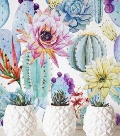 Cactus Flowerpot Paint By Numbers