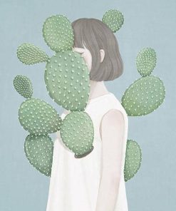 Cactus Girl Paint By Numbers