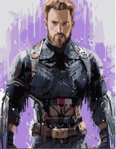 Captain America Paint By Numbers