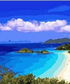 Caribbean Beach Paint By Numbers