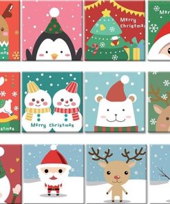 Cartoon Christmas Animals Paint By Numbers