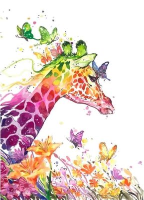 Cartoon Giraffe Paint By Numbers