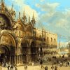 Castles and Walkers at Venice Paint By Numbers