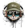 Cat Listening To Music Paint By Numbers