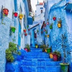 Chefchaouen The Blue Pearl Paint By Numbers