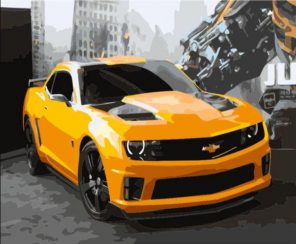 Chevrolet Camaro Bumblebee Paint By Numbers