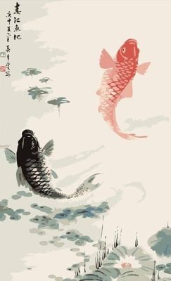 Chinese Koi Fish Paint By Numbers