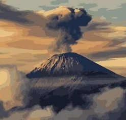Clouds of Volcanic Paint By Numbers