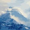 Cloudy Snow Mountain Paint By Numbers