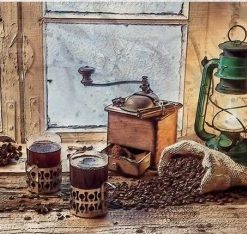 Coffee And Oil lamp Paint By Numbers