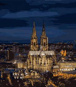 Cologne Cathedral Paint By Numbers