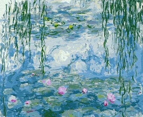 Water Lilies Nympheas Claude Monet Landscape Painting by numbers