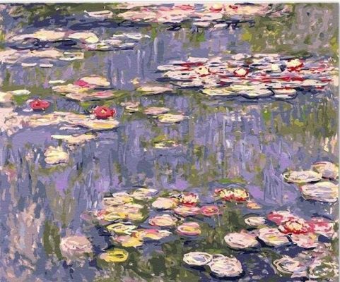 Water Lilies Pond Claude Monet Landscape Painting by numbers